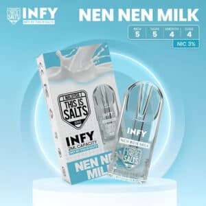 INFY POD พอตหัวใส กลิ่นนมสด Nen-nen-milk ใช้กับเครื่อง Relx Infinity
