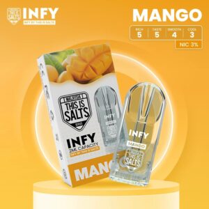 INFY POD พอตหัวใส กลิ่นมะม่วง Mango ใช้กับเครื่อง Relx Infinity