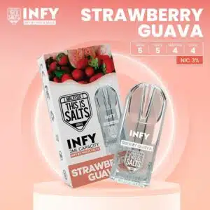 INFY Pod กลิ่น Strawberry-Guava (สตรอว์เบอร์รี่ฝรั่ง)